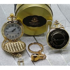 Muhammad Ali Pocket Watch and Boxing Glove Keyring Muhammad Ali Pocket Watch and Boxing Glove Keyring